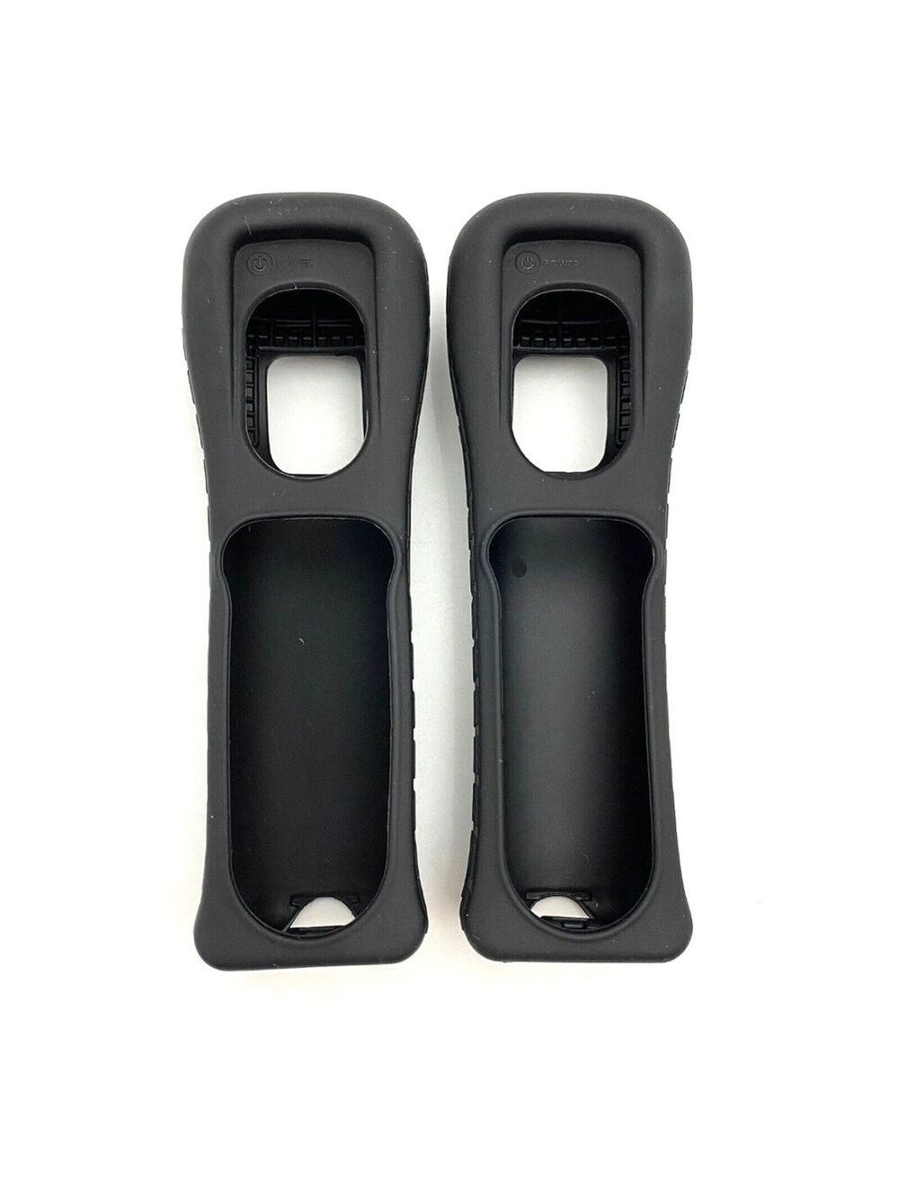 Lot of 2 Black OEM Wii Controller Remote Silicone Case Cover RVL-022